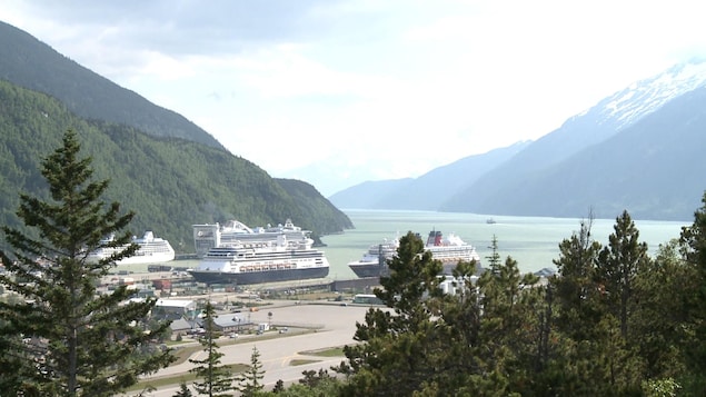 Vue du haut de Skagway.