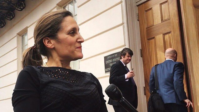 La ministre canadienne des Affaires étrangères Chrystia Freeland, à Washington. La ministre canadienne des Affaires étrangères Chrystia Freeland, à Washington.
