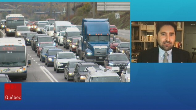 Alexandre Gajevic Sayegh en entrevue au Téléjournal Québec par Skype.
