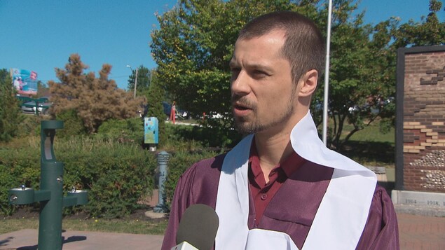 Alexandre Haché, un récent diplômé. Alexandre Haché, un récent diplômé.