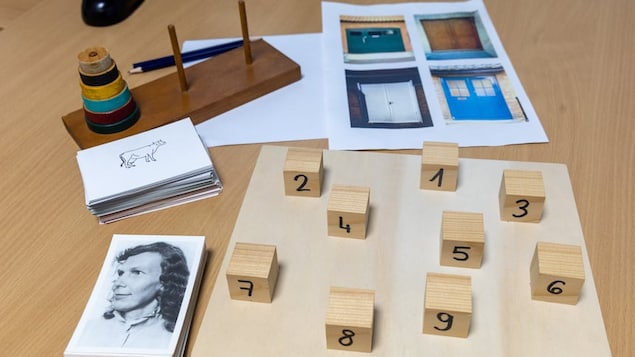 Tests for people with Alzheimer's disease are seen at a memory clinic in Geneva in 2023. Lecanemab is approved in about 50 countries, the manufacturer says, for mild cognitive impairment. 