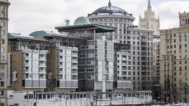 Bureaux de l'ambassade britannique et du ministère russe des Affaires étrangères à Moscou. Bureaux de l'ambassade britannique et du ministère russe des Affaires étrangères à Moscou.