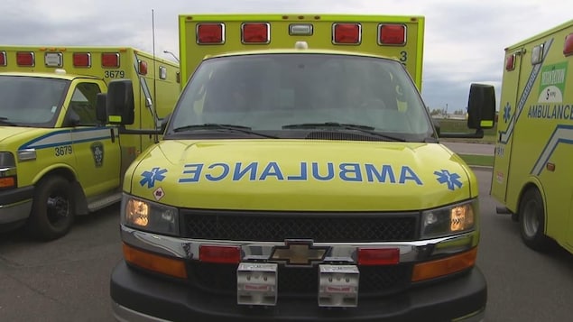 Une ambulance.