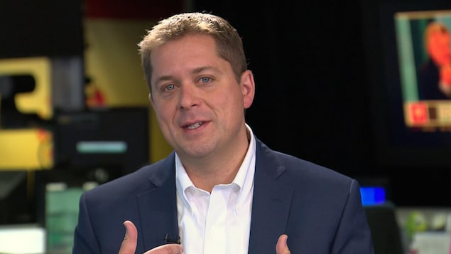 Andrew Scheer lors d'une entrevue accordée à Radio-Canada.