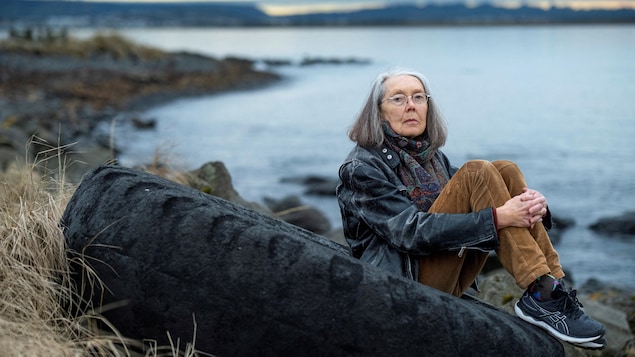 L'écrivaine Anne Carson, lauréate du prix Nobel de littérature, à Reikjavik, en Islande, le 26 octobre 2023.