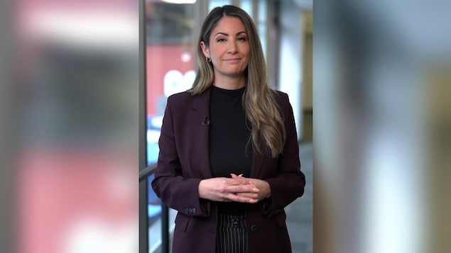 Antonine Yaccarini lors d’une entrevue à Radio-Canada.