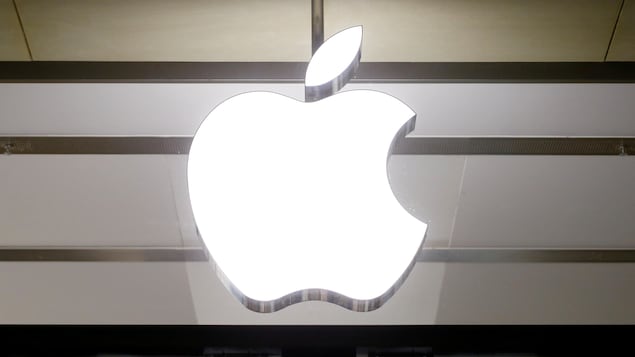 Apple logo.