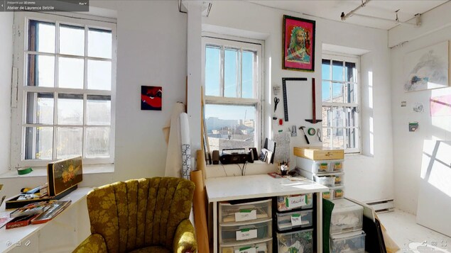 Visite virtuelle de l'atelier d'artiste de Laurence Belzile