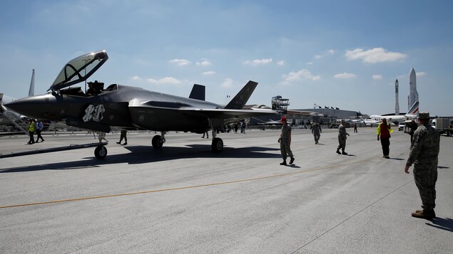 Un appareil F35 au Bourget Un appareil F35 au Bourget
