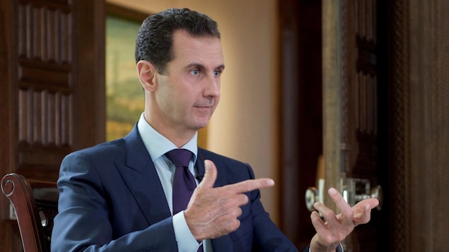 Le président syrien Bachar Al-Assad, lors d'une entrevue le 6 octobre 2016
