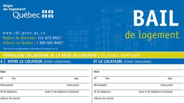 Première page d'un bail de logement. Première page d'un bail de logement.