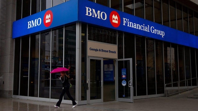 Une succursale de la BMO à Vancouver, en Colombie-Britannique.