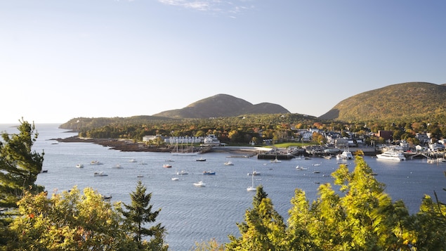 Bar Harbor, Maine, en automne. Bar Harbor, Maine, en automne.