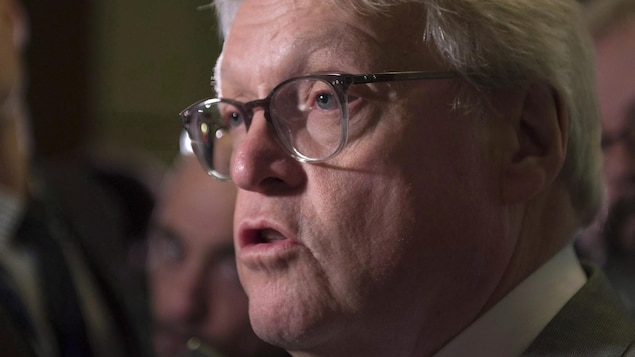 Le ministre de la Santé et des Services sociaux du Québec, Gaétan Barrette, en décembre 2016 à l'Assemblée nationale