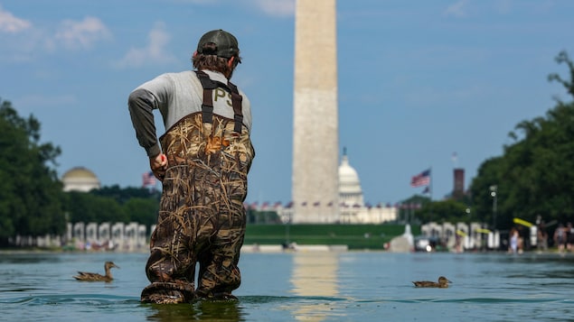 Donald Trump impute à des « vandales » la dégradation du bassin-miroir