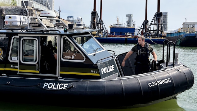 Une embarcation nautique de la Sûreté du Québec.