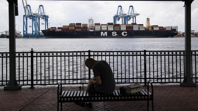 Un bateau dans le port de Philadelphie.