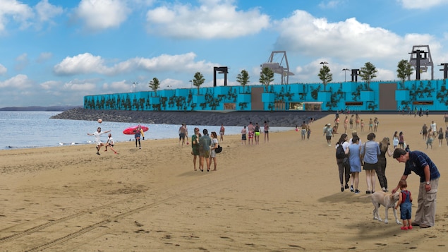 Le projet de mur de conteneurs proposé par le Port de Québec 
