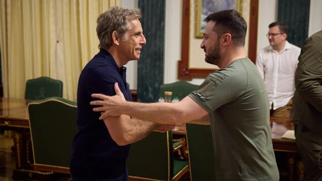 Ben Stiller rencontre son « héros » Volodymyr Zelensky à Kiev