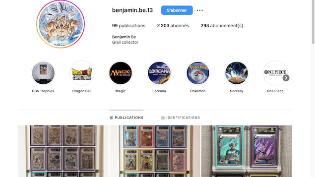 Compte Instagram du présumé acheteur de la carte Black Lotus Alpha