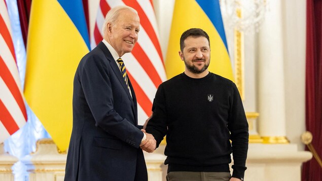 Joe Biden en visite surprise à Kiev