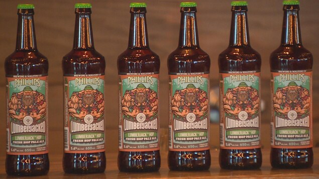 Des bouteilles de bière « Lumberjacked » Des bouteilles de bière « Lumberjacked »