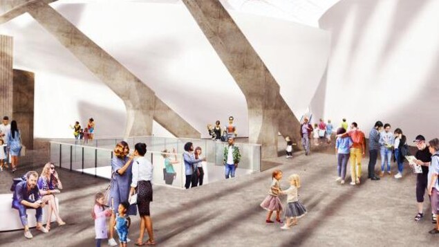 Ces clients fictifs arpentent le nouveau Biodôme dans une simulation visuelle du projet de rénovation. Ces clients fictifs arpentent le nouveau Biodôme dans une simulation visuelle du projet de rénovation.