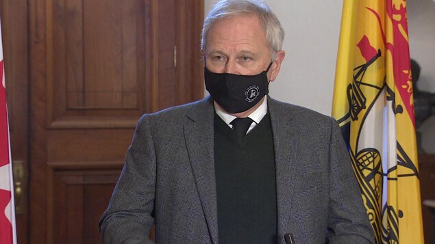 Le premier ministre Blaine Higgs, en janvier 2021.
