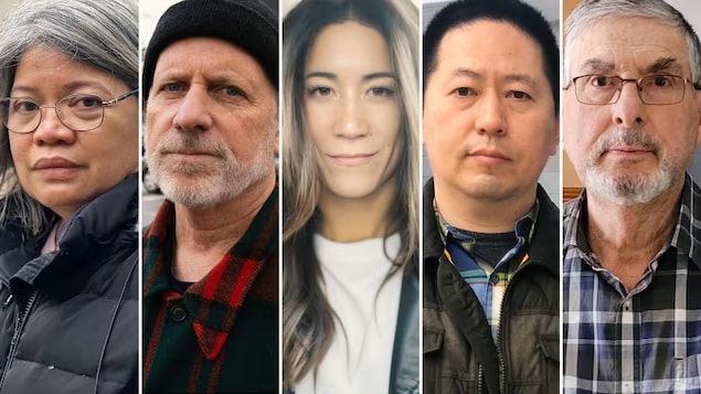 From left, Elizabeth Bernas, Joe Jacobs, Lisa Wong, Lan Wang and Emile Landry are among more than 140 Bank of Montreal customers who are planning a class-action lawsuit against the bank after cybercriminals stole some $1.5 million.