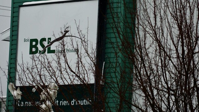 Panneau de l'entreprise Bois BSL.