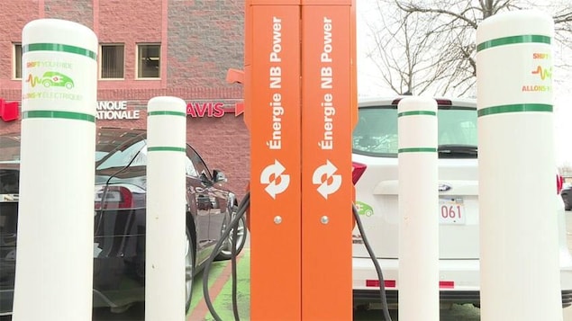 Borne de recharge électrique pour véhicules