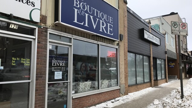 Façade extérieure de La Boutique du livre.