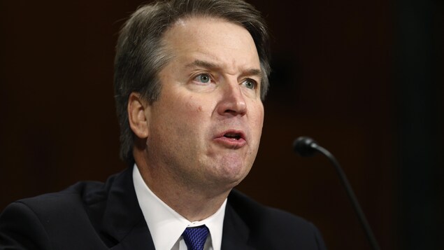 Le juge Kavanaugh au micro