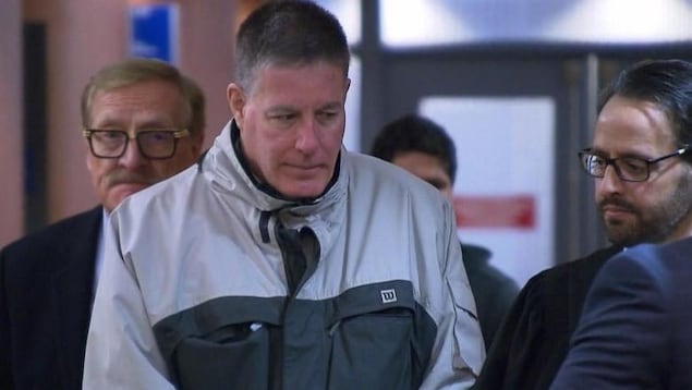 Brian Boucher au palais de justice de Montréal.