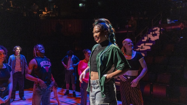 Une scène de la comédie musicale « Bring It On : The Musical » présentée au Théâtre Globe de Regina, en Saskatchewan, en mai 2025.