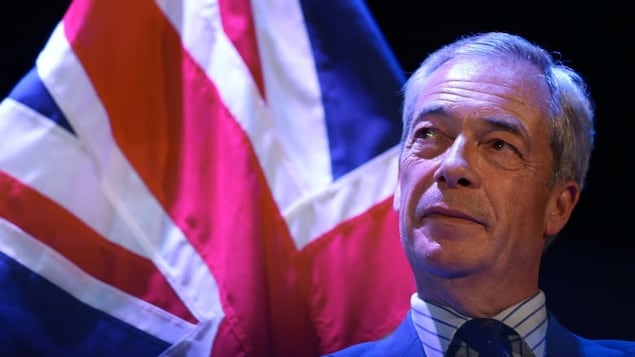 Reform UK Party Leader Nigel Farage attends a campaign event in Clacton-on-Sea on the east coast of England on Tuesday. 