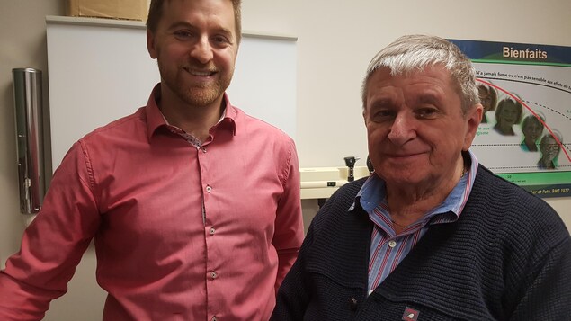 Le pneumologue Marc Fortin et son patient Gilles Leclerc Le pneumologue Marc Fortin et son patient Gilles Leclerc