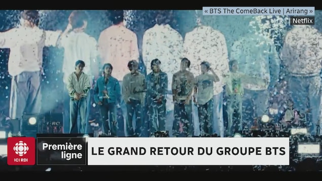 Le groupe BTS.