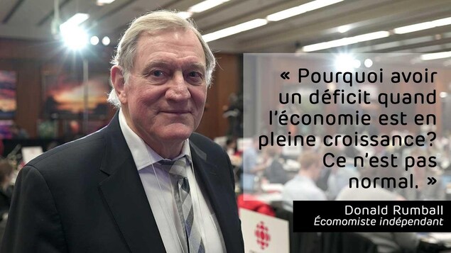 « Pourquoi avoir un déficit quand l’économie est en pleine croissance? Ce n’est pas normal. » « Pourquoi avoir un déficit quand l’économie est en pleine croissance? Ce n’est pas normal. »