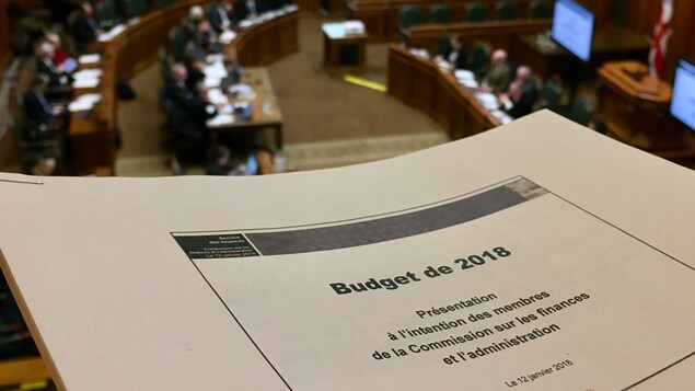 Le budget de l'administration Plante-Dorais est photographié au conseil municipal. Le budget de l'administration Plante-Dorais est photographié au conseil municipal.