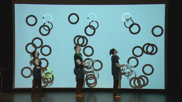 Des artistes en prestation lors du «Fabuleux cabaret numérique»