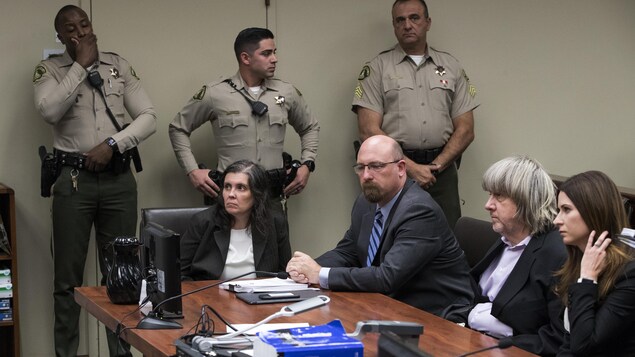 Les parents, David et Louise Turpin, âgés respectivement de 57 et 49 ans, ont été incarcérés et sont maintenant accusés de torture et de mise en danger d'enfants. Les parents, David et Louise Turpin, âgés respectivement de 57 et 49 ans, ont été incarcérés et sont maintenant accusés de torture et de mise en danger d'enfants.