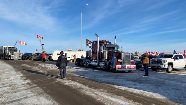 Des renforts de la GRC envoyés au rassemblement de Coutts