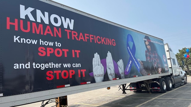 Des camionneuses se mobilisent contre le trafic d’êtres humains