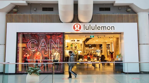 A Lululemon store is seen in the Eaton Centre shopping mall in Toronto on Dec. 13, 2021. The Competition Bureau has opened an investigation into the clothier's environmental claims in its marketing campaigns. 