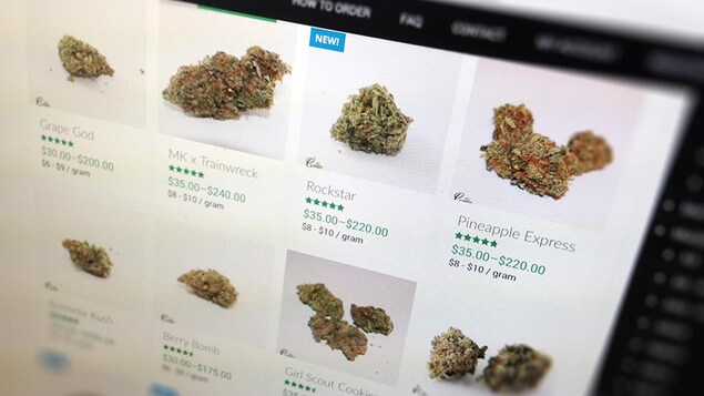 Des sites web vendent illégalement de la marijuana.
