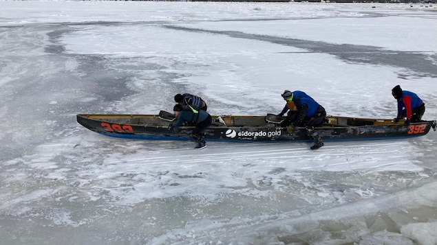 Canot à glace : l’équipe Eldorado Gold Québec prête pour sa dernière course de la saison