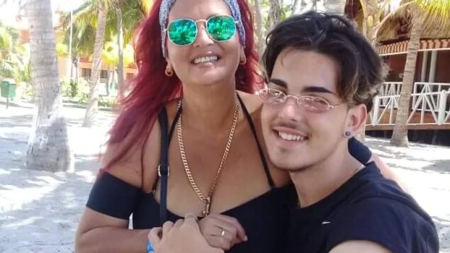 Michael Carey Abadin is pictured with his mother, Yvis Abadin, in Cuba. Yvis Abadin says her son, a Canadian citizen, is in prison in Cuba for throwing a rock at a patrol car, an accusation she denies. 