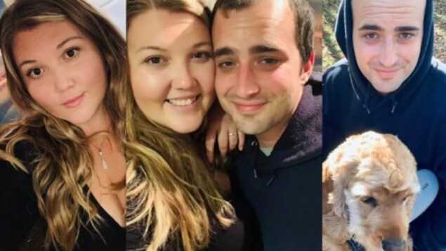 Des photographies personnelles d'un couple : Carissa MacDonald, 27 ans, et Aaron Stone, 28 ans.