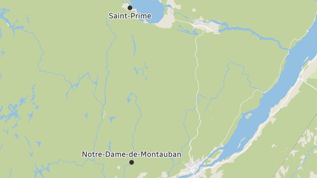 Une carte montrant Saint-Prime et Notre-Dame-de-Montauban.